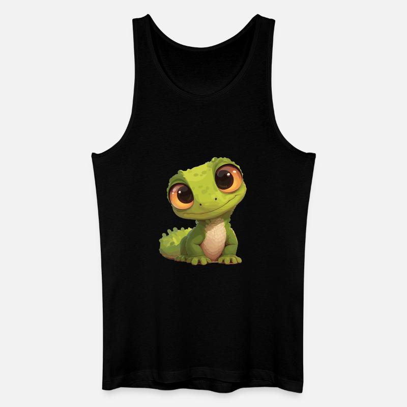 Eidechsen Eidechse - Männer Bio Tank Top - Schwarz