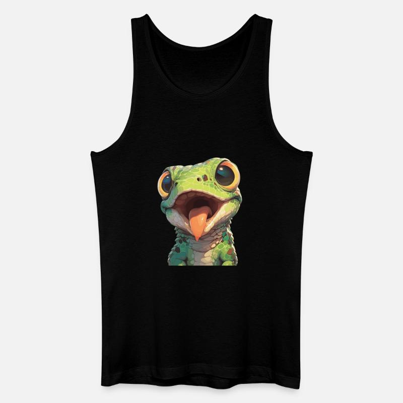 Eidechsen Eidechse - Männer Bio Tank Top - Schwarz
