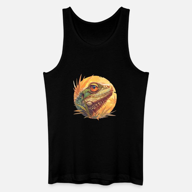 Eidechsen Eidechse - Männer Bio Tank Top - Schwarz