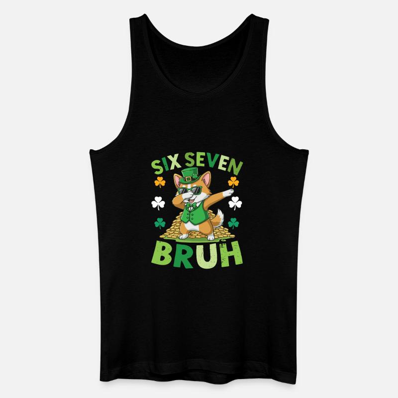 Katzen-St. Patrick's Day - Männer Bio Tank Top - Schwarz