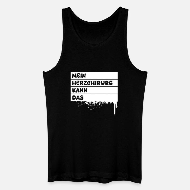 Herzchirurg als Handwerker - Männer Bio Tank Top - Schwarz