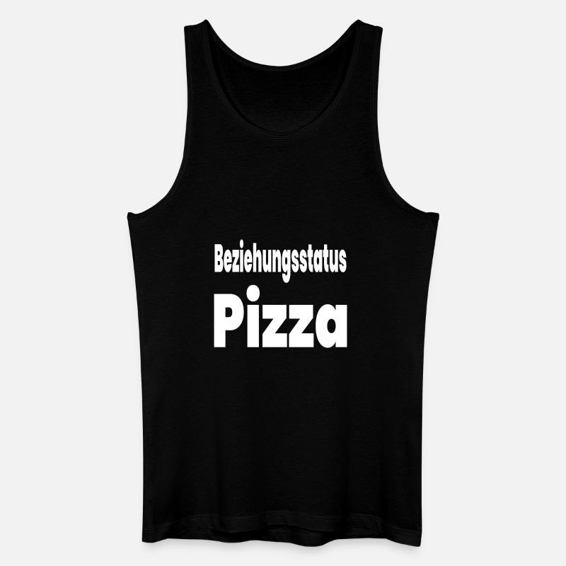 Pizza - Männer Bio Tank Top - Schwarz