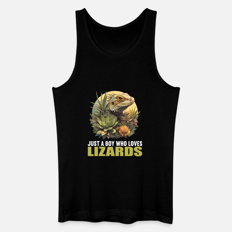 Eidechsen Eidechse - Männer Bio Tank Top - Schwarz