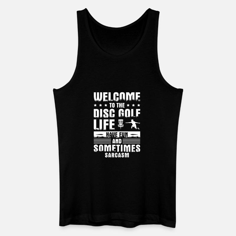 Cadeaux de disc golf Disc Golf - Débardeur bio Homme - noir