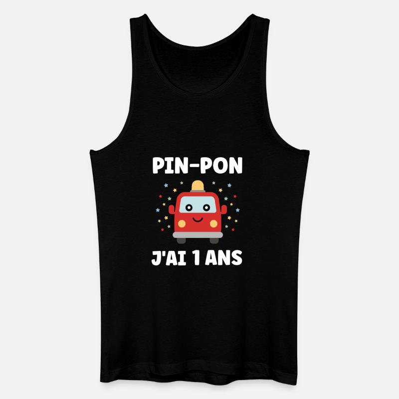 1 Jahr - Männer Bio Tank Top - Schwarz