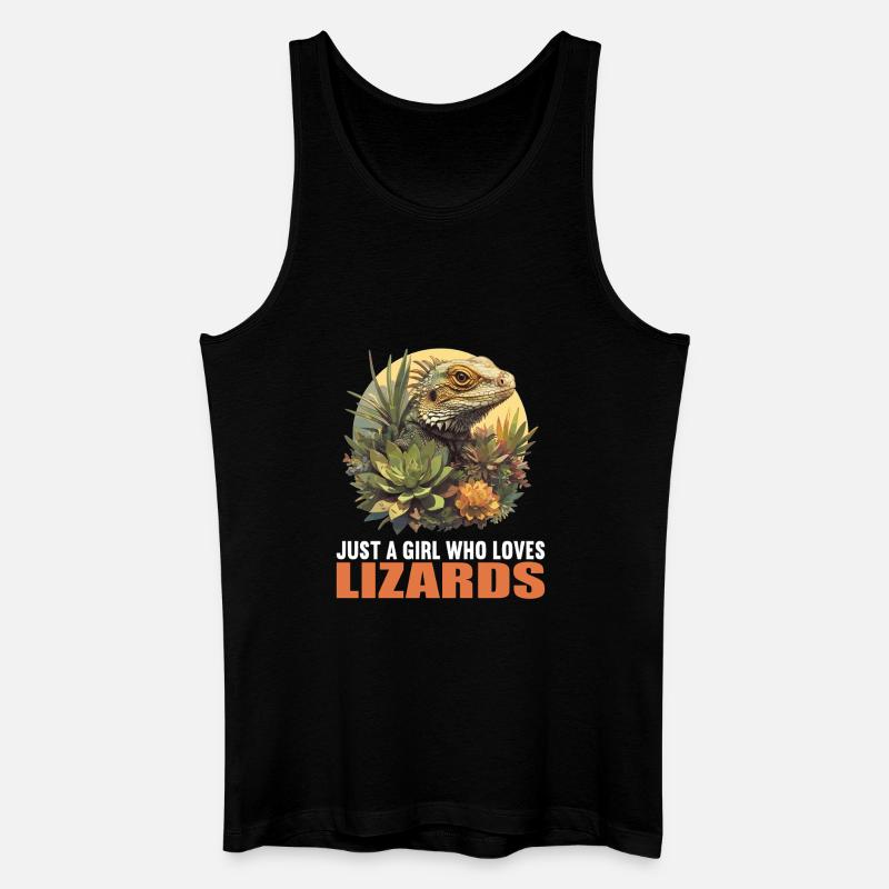 Eidechsen Eidechse - Männer Bio Tank Top - Schwarz