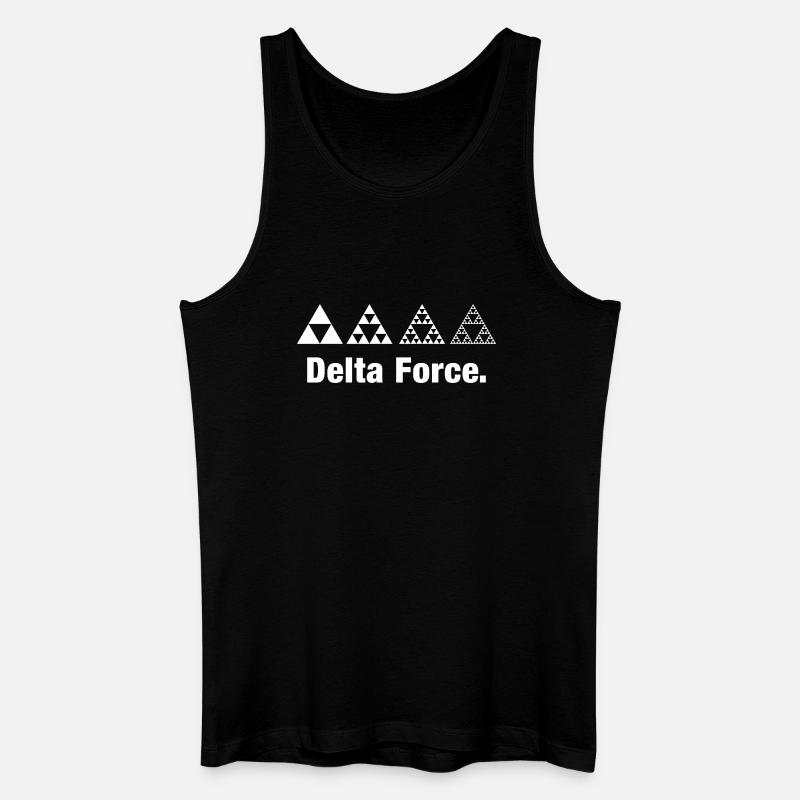 Fraktal Dreieck Force Geometrie Rekursion - Männer Bio Tank Top - Schwarz