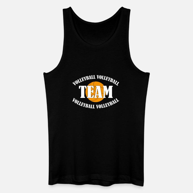 VOLLEYBALL TEAM - Männer Bio Tank Top - Schwarz