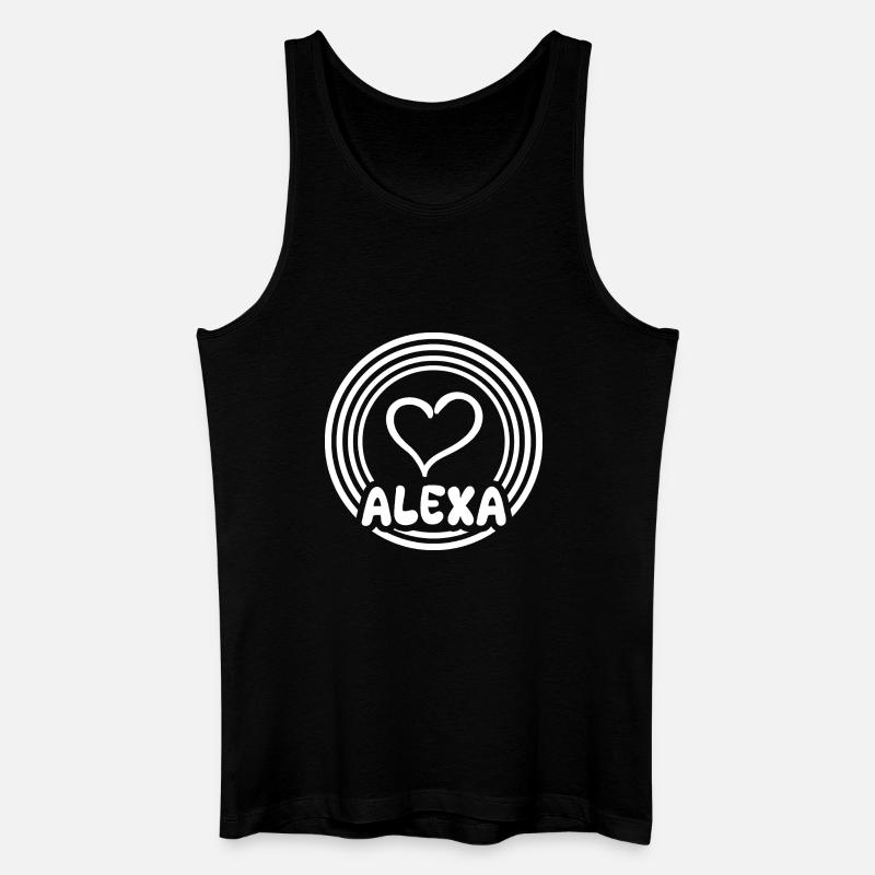 Geschenkidee Alexa - Männer Bio Tank Top - Schwarz