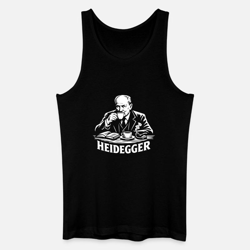Heidegger Brew Tee - Männer Bio Tank Top - Schwarz