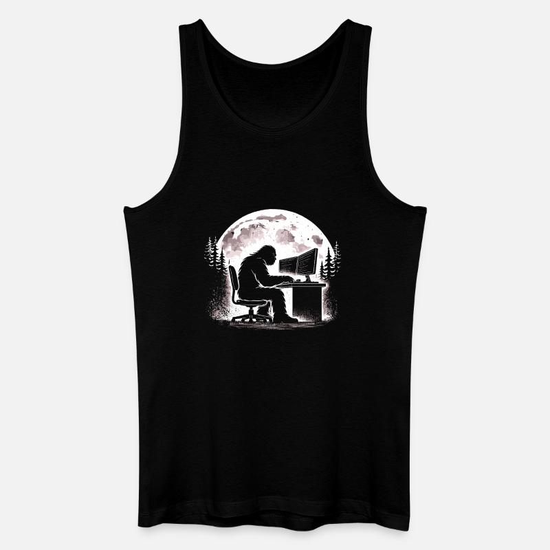 Bigfoot Programmierer - Männer Bio Tank Top - Schwarz