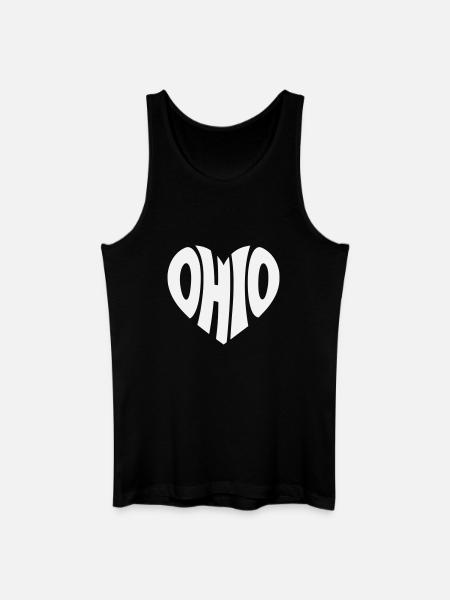 Ohio Heart Logo - Men’s Organic Tank Top - black
