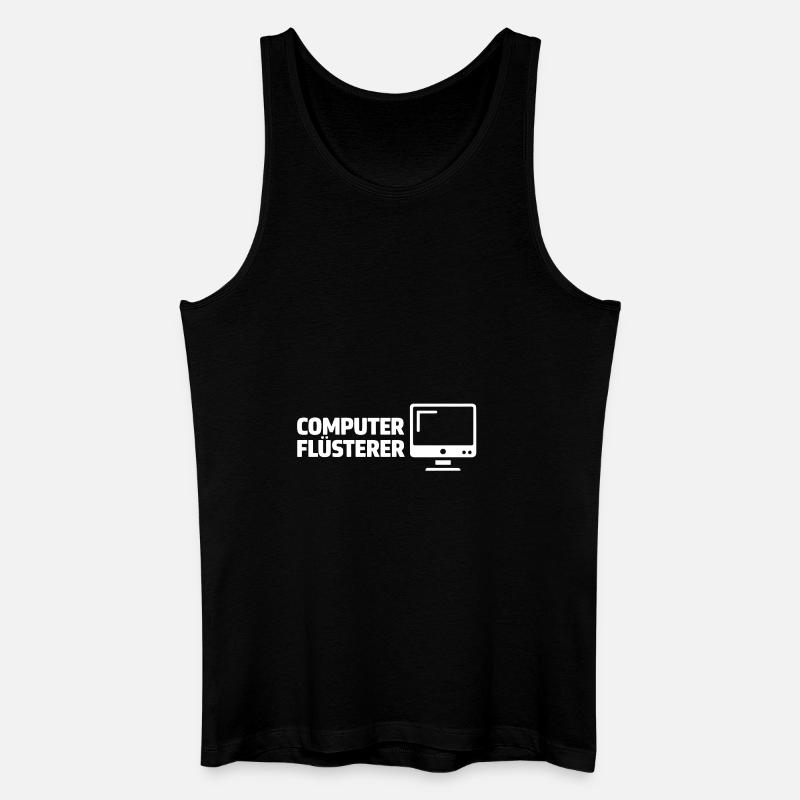 Computer Flüsterer - Männer Bio Tank Top - Schwarz