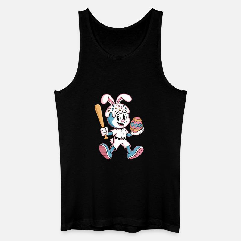 Hoppelhase with Easter egg - Men’s Organic Tank Top - black