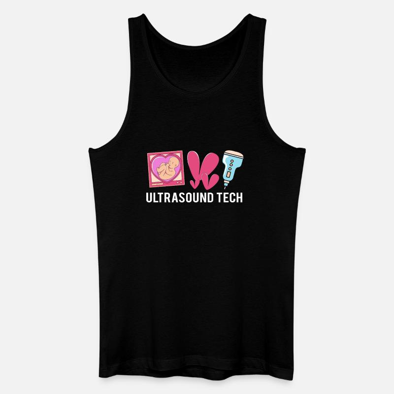 Ultraschall Techniker Ultraschalltechniker - Männer Bio Tank Top - Schwarz