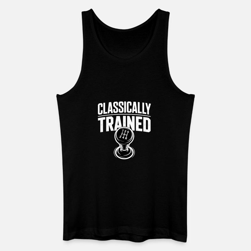 Classically Trained Auto Schaltgetriebe - Männer Bio Tank Top - Schwarz