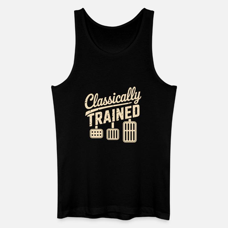 Classically Trained Auto Schaltgetriebe - Männer Bio Tank Top - Schwarz