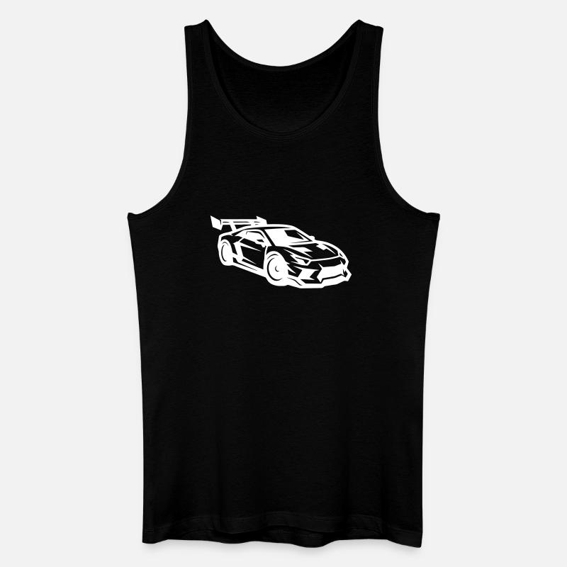 Auto Tuning Sportwagen - Männer Bio Tank Top - Schwarz