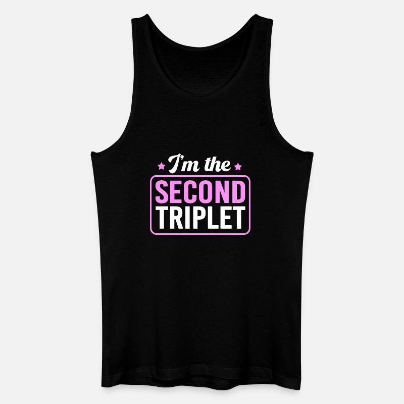 Trillinger - Økologisk tanktop til mænd - sort