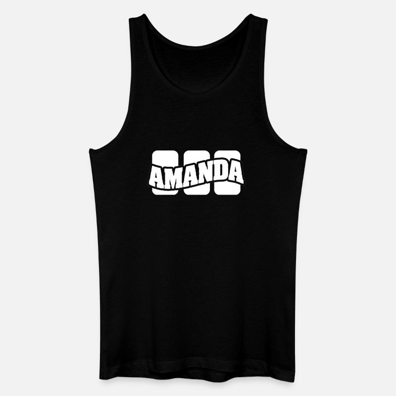 Amanda - Männer Bio Tank Top - Schwarz
