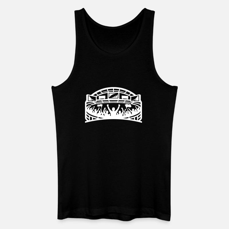 Stadion Fans Silhouette - Männer Bio Tank Top - Schwarz