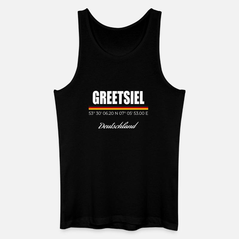 Greetsiel - Men’s Organic Tank Top - black
