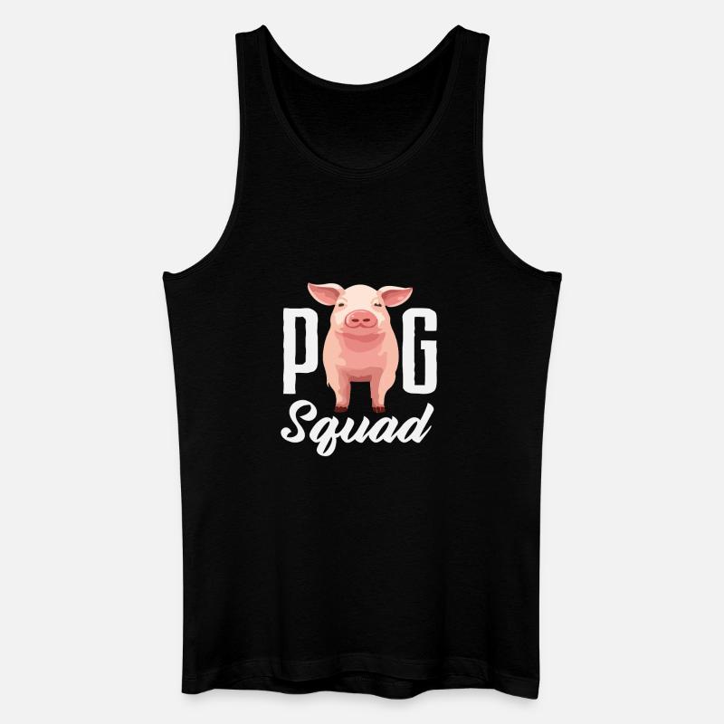 Équipe Pigs Équipe Ferme d’équipe - Débardeur bio Homme - noir