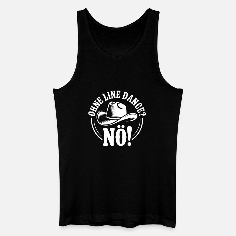 Leben ohne Line Dance - Niemals - Männer Bio Tank Top - Schwarz