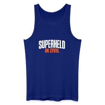 Superheld In Zivil Superhero Superhelden Kostüm - Männer Bio Tank Top - Königsblau - Vorne