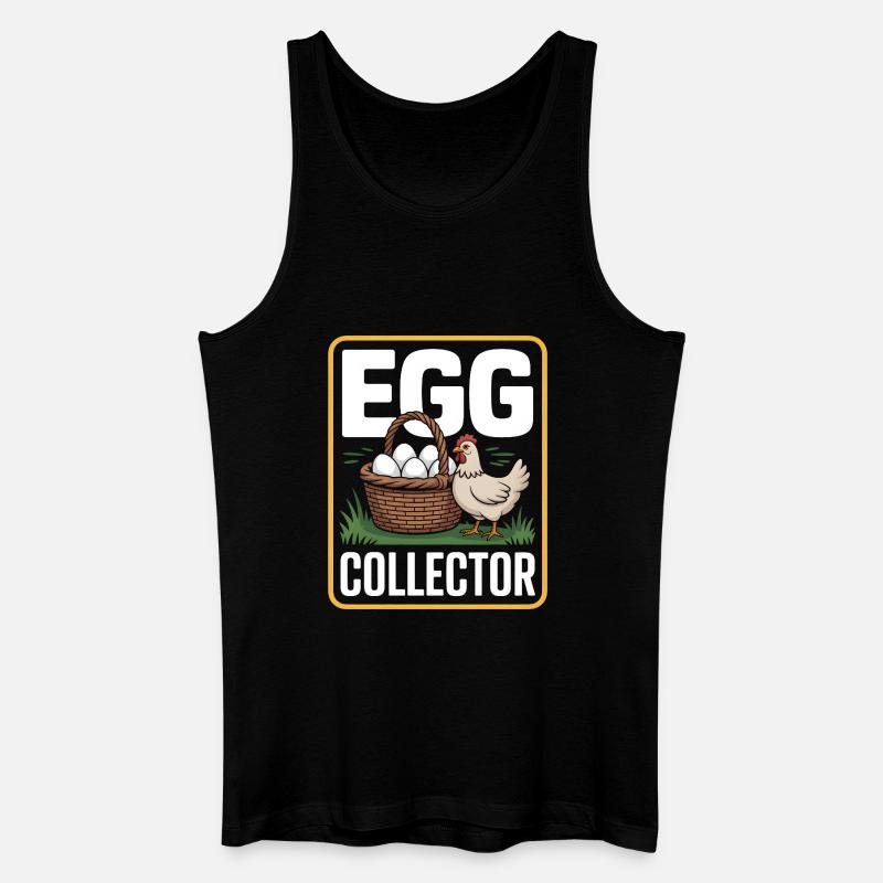 Eggs Collector Hühnerhalter Huhn - Männer Bio Tank Top - Schwarz