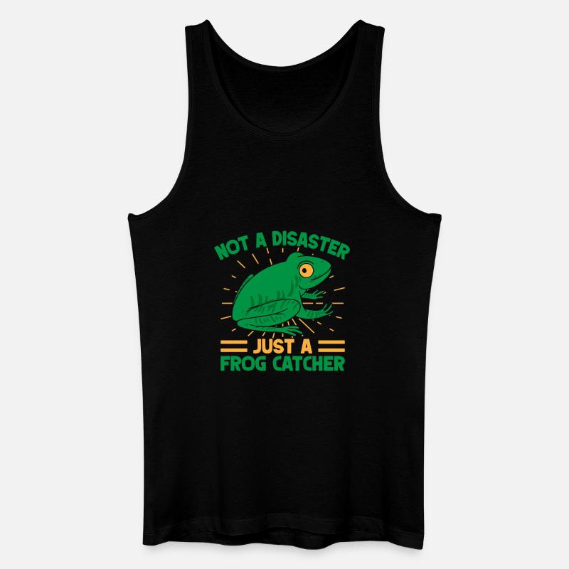 Frog Catcher Not A Disaster Frog - Männer Bio Tank Top - Schwarz