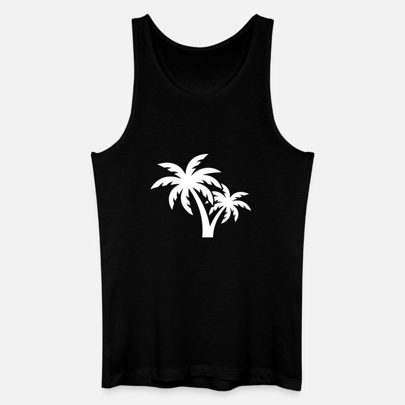 Palm Tree Symbol Beach - Men’s Organic Tank Top - black