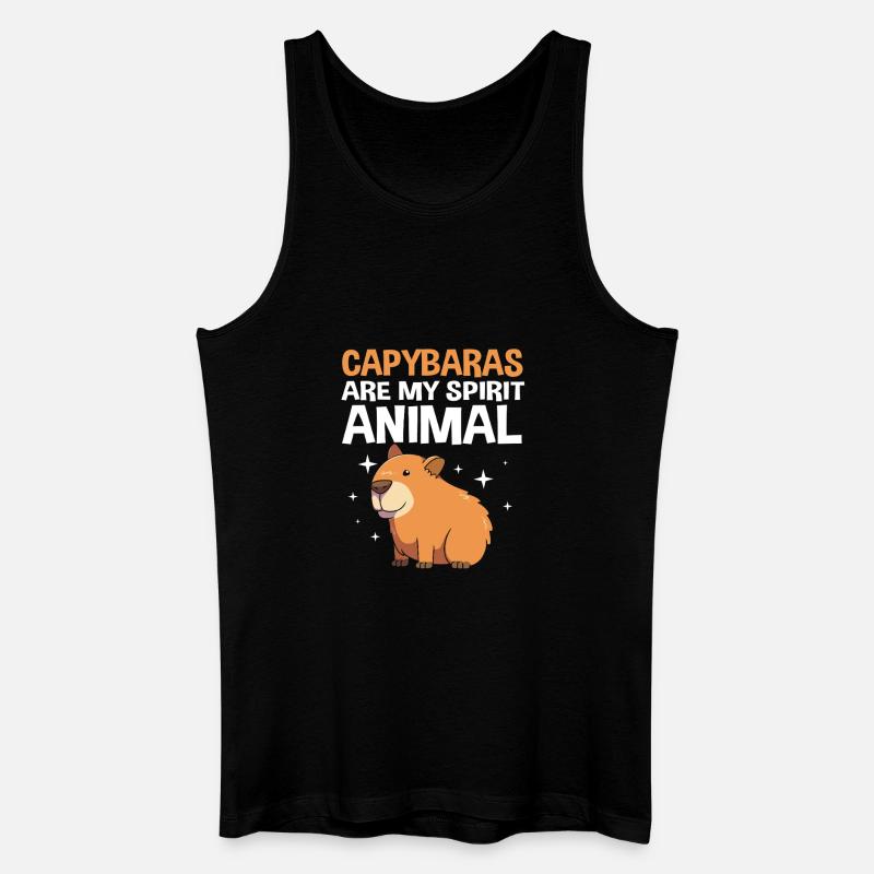 Capybara Capibara - Männer Bio Tank Top - Schwarz