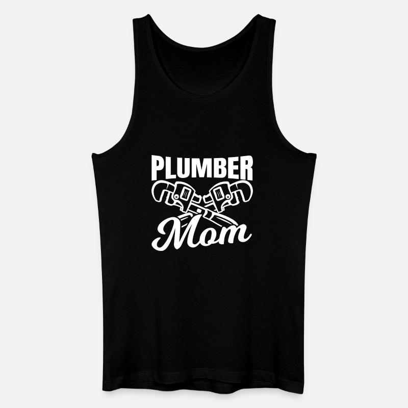 Klempner Mama - Männer Bio Tank Top - Schwarz