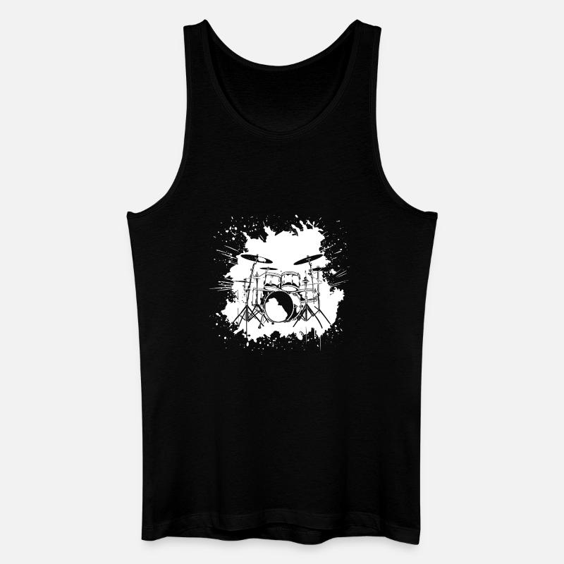 percussion - Men’s Organic Tank Top - black