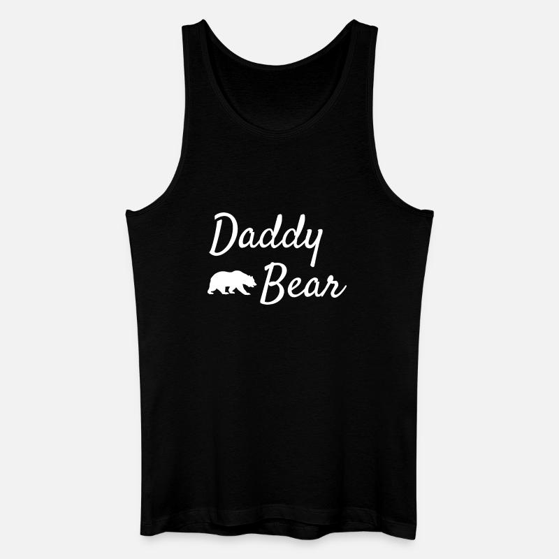 Daddy Bear Script-Logo - Männer Bio Tank Top - Schwarz