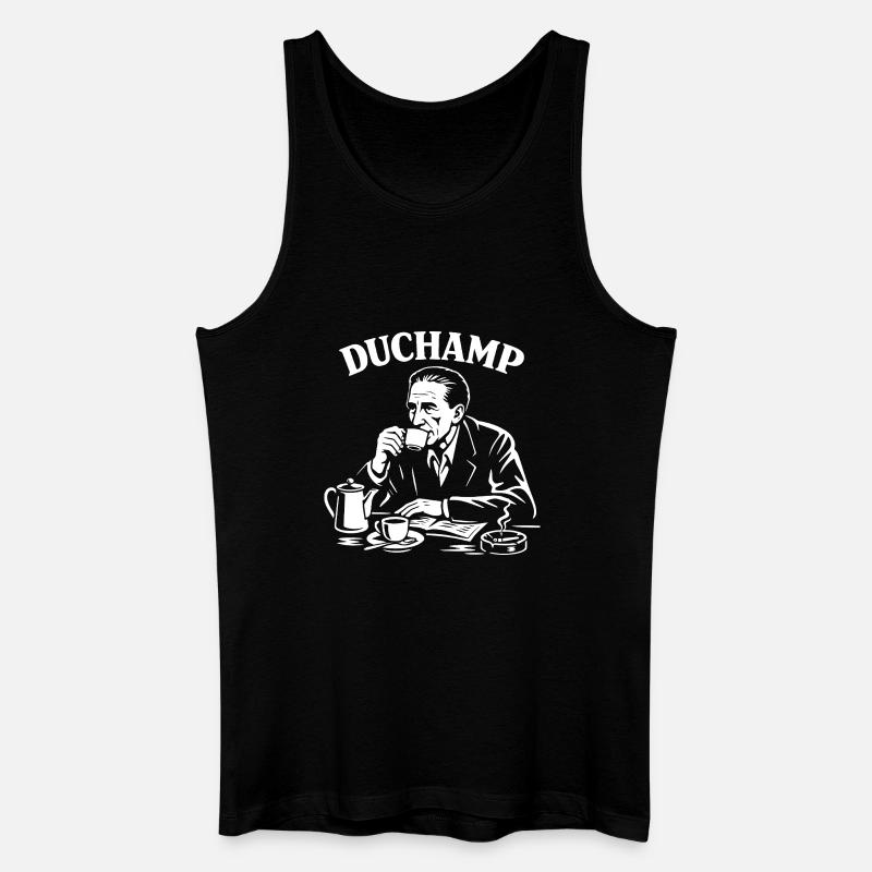 Marcel Duchamp Dada Coffee Portrait - Men’s Organic Tank Top - black