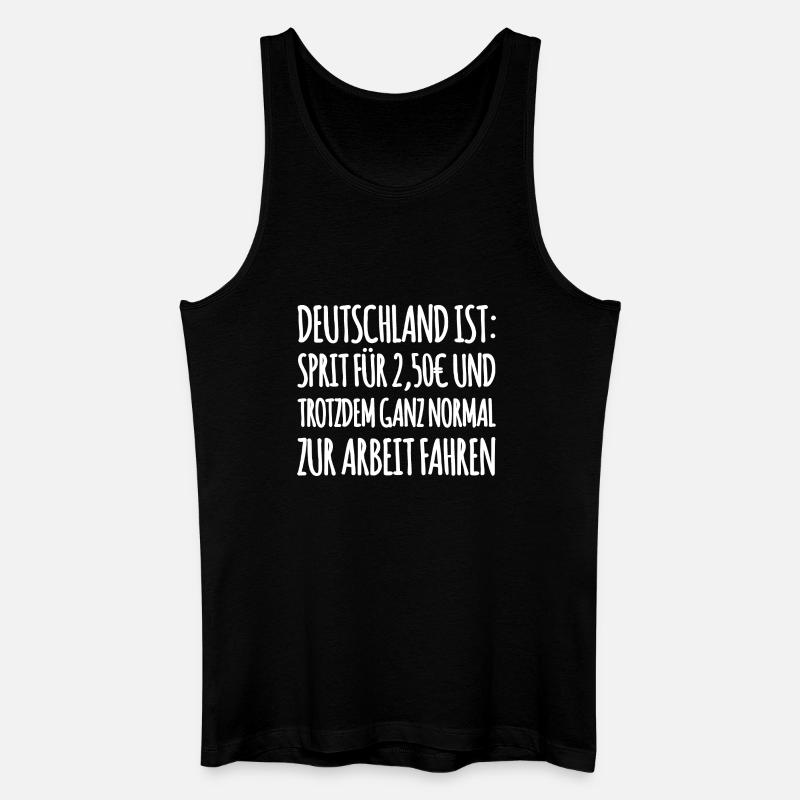Lustiger Tank Spruch - Männer Bio Tank Top - Schwarz