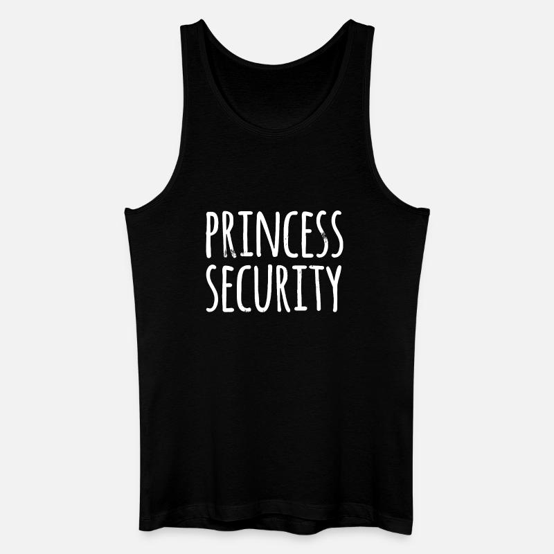 Princess Security Typografie - Männer Bio Tank Top - Schwarz