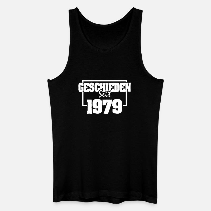 Sprueche 1979 - Männer Bio Tank Top - Schwarz