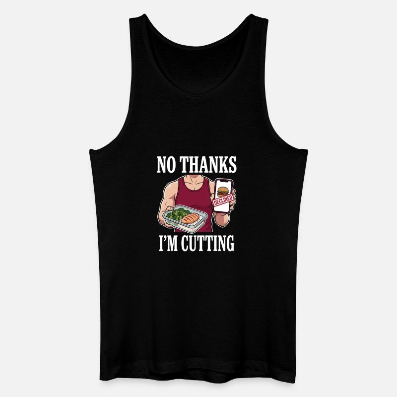 Schnittsaison Bei Reduziertem Kaloriendefizit - Männer Bio Tank Top - Schwarz