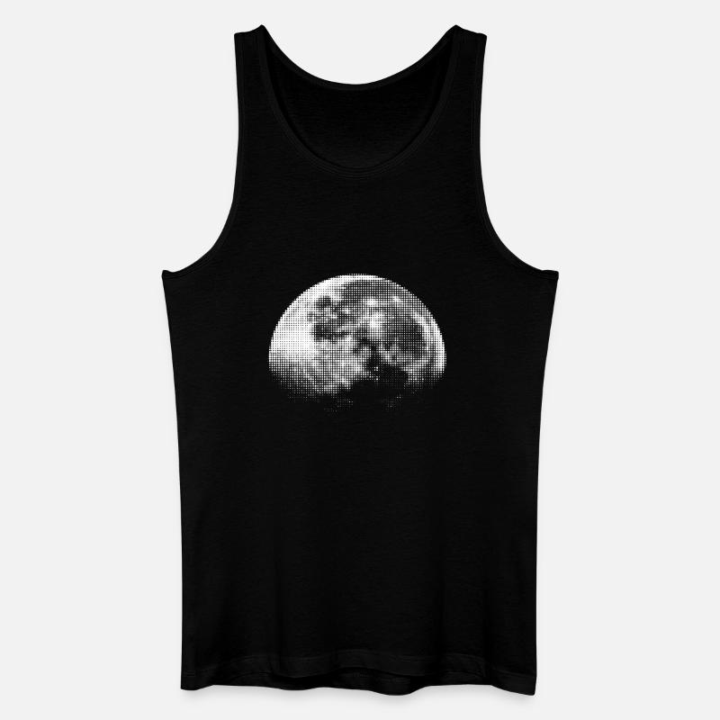 Halbmond  - Männer Bio Tank Top - Schwarz