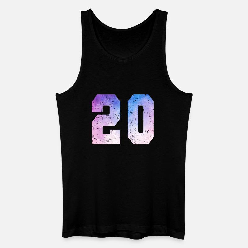 Ausgabe 20 – 20-jähriges Jubiläumsgeschenk - Männer Bio Tank Top - Schwarz
