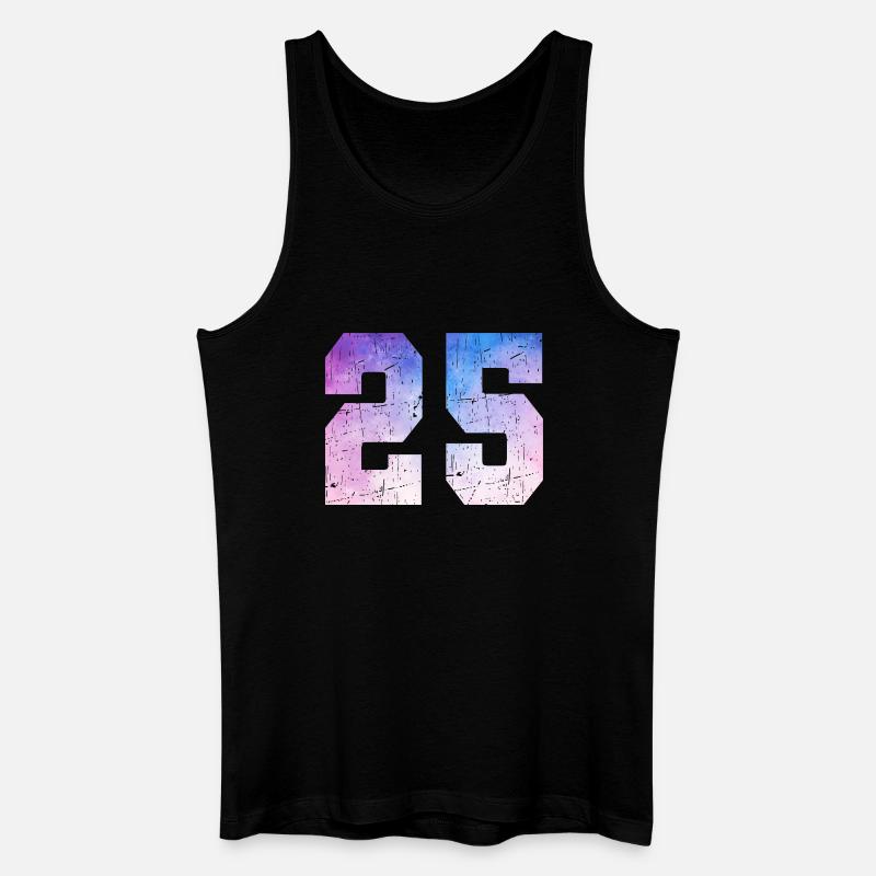 Ausgabe 25 – 25. Jubiläumsgeschenk - Männer Bio Tank Top - Schwarz