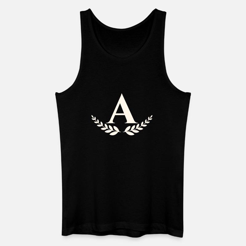 A - Männer Bio Tank Top - Schwarz