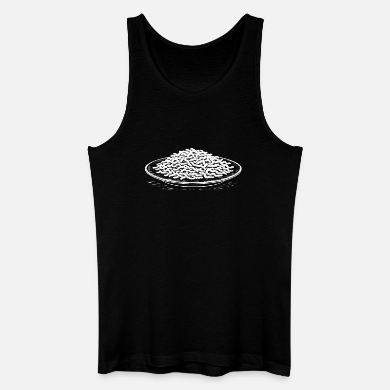 Partnermotiv Spätzle (weiß) - Männer Bio Tank Top - Schwarz