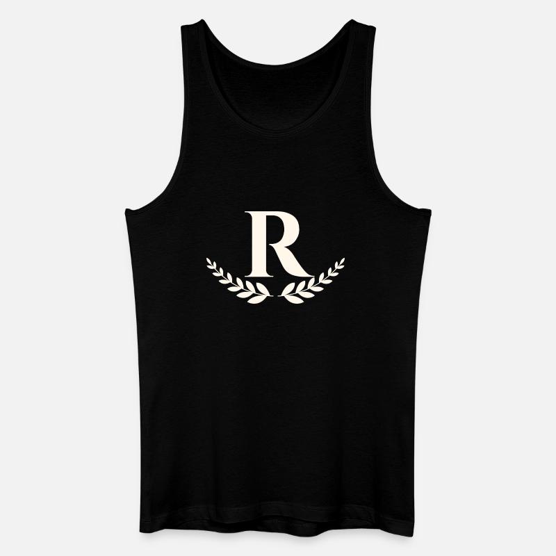 R - Männer Bio Tank Top - Schwarz