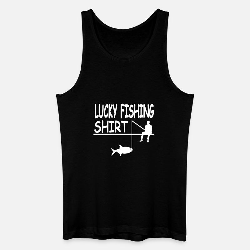 Angeln - Männer Bio Tank Top - Schwarz