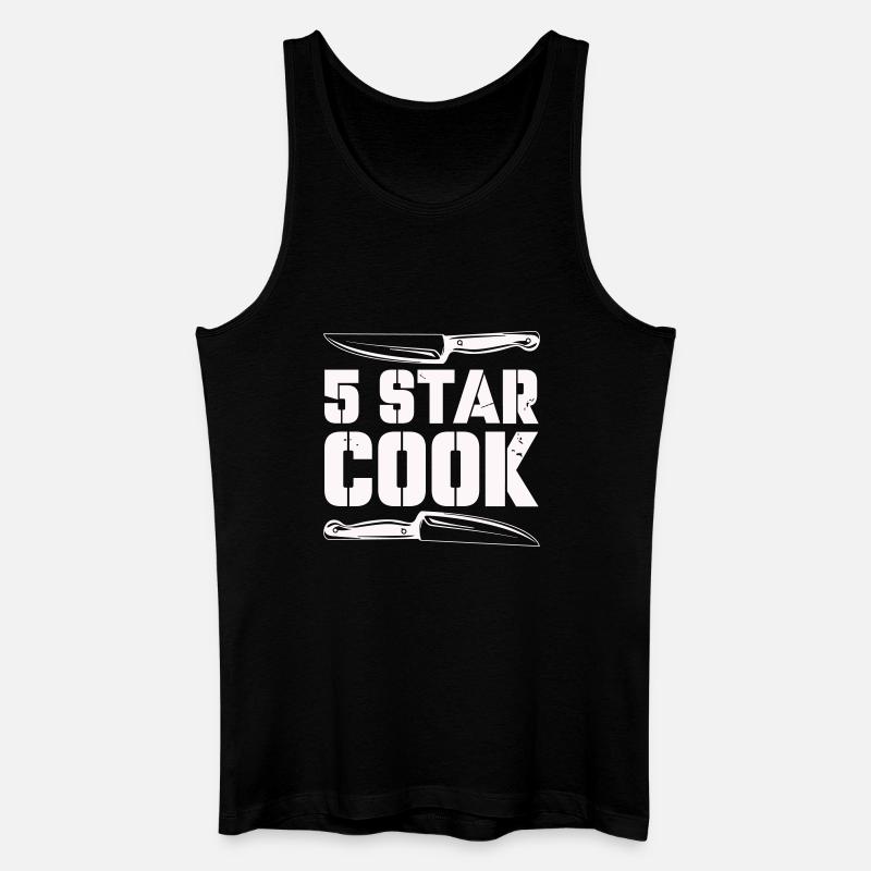 5_star_cook- - Männer Bio Tank Top - Schwarz