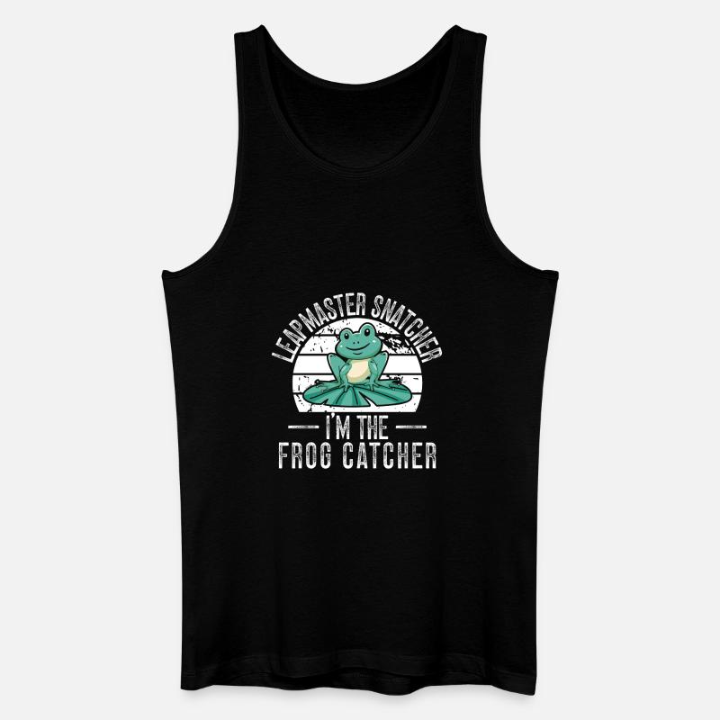 Frog Catcher Leapmaster Snatcher Frog - Men’s Organic Tank Top - black